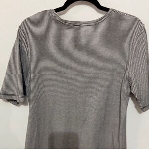 Striped Gray Short Sleeve Tee